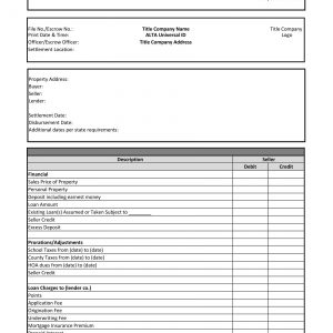 ALTA Settlement Statements Plug-in